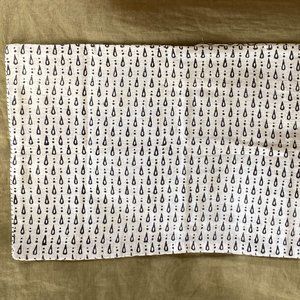 West Elm Blockprint Pillow Cover, Teardrop